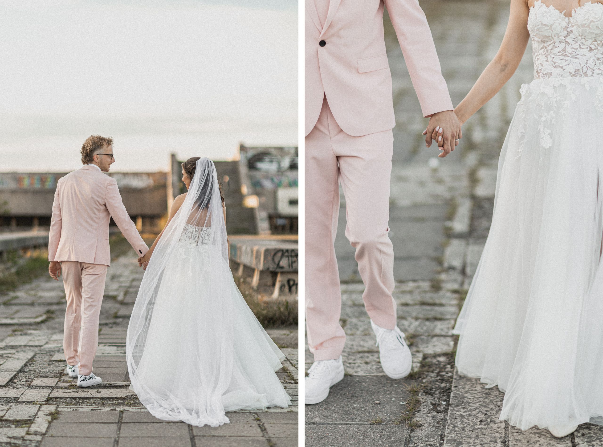 Pruutpaari loojangusessioon linnahalli peal I Pulmakorraldaja Oh Ruby I Pulmafotograaf Reti Kokk