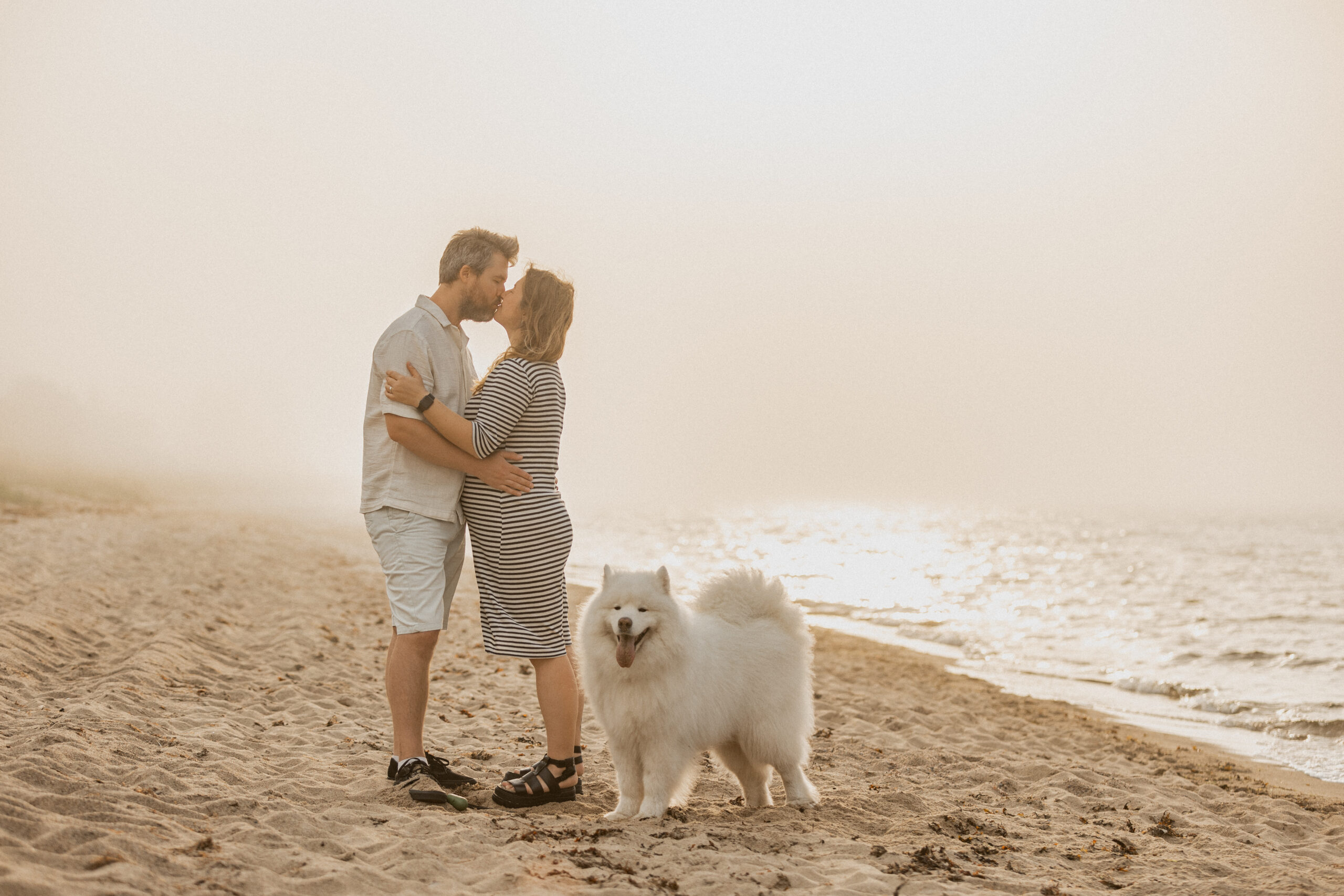 Beebiootuse fotosessioon koeraga rannas I Fotograaf Reti Kokk